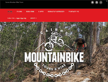 Tablet Screenshot of cairnsmountainbiketours.com